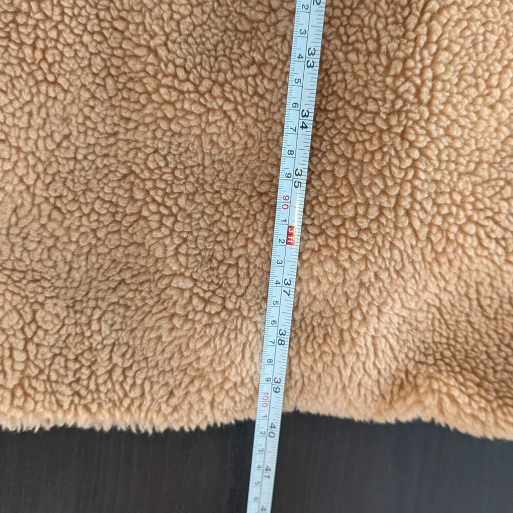 J.Crew Relaxed Tan Teddy Topcoat in Sherpa Blend BW157, Size XS - Picture 8 of 11